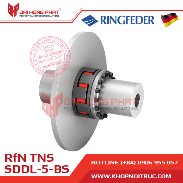 RINGFEDER TNS SDDL-5-BS (REMOVABLE CLAW RINGS, BRAKE DISK, LONG HUB)