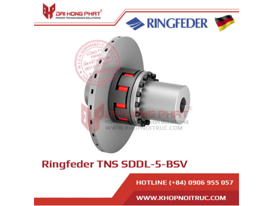 Ringfeder TNS SDDL-5-BSV (REMOVABLE CLAW RINGS, INTERNALLY VENTILATED BRAKE DISK, LONG HUB)