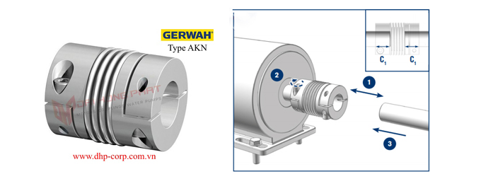 Khớp nối lò xo akn dùng cho encoder