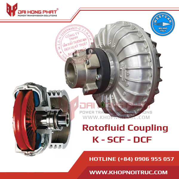 Khớp nối thủy lực Westcar Rotofluid S, SCF, DCF