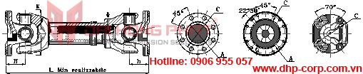 Khớp nối trục Cardan Italgiunti Italy - Universal Joint size 587.20