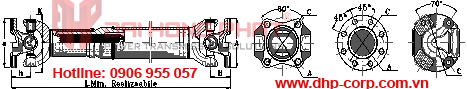 Khớp nối trục Cardan Italgiunti Italy - Universal Joint size 1410