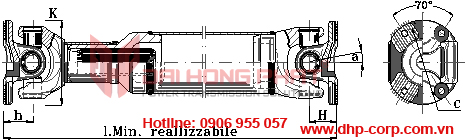 Khớp nối trục Cardan Italgiunti Italy - Universal Joint size 2040