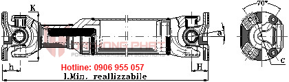 Khớp nối trục Cardan Italgiunti Italy - Universal Joint size 2045