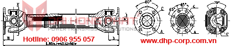 Khớp nối trục Cardan Italgiunti Italy - Universal Joint size 587.15