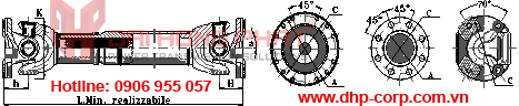 Khớp nối trục Cardan Italgiunti Italy - Universal Joint size 587.20