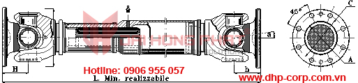 Khớp nối trục Cardan Italgiunti Italy - Universal Joint size 587.50