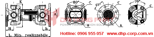 Khớp nối trục Cardan Italgiunti Italy - Universal Joint size 38-IG