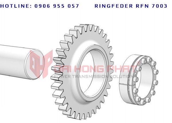 Ứng dụng khớp khóa trục Ringfeder RfN 7003