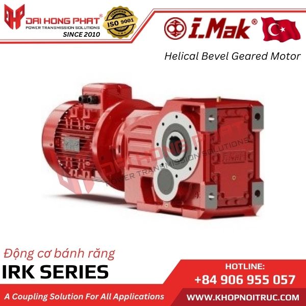 ĐỘNG CƠ GIẢM TỐC TRỤC VUÔNG GÓC ( BÁNH RĂNG CÔN ) IMAK IRK SERIES