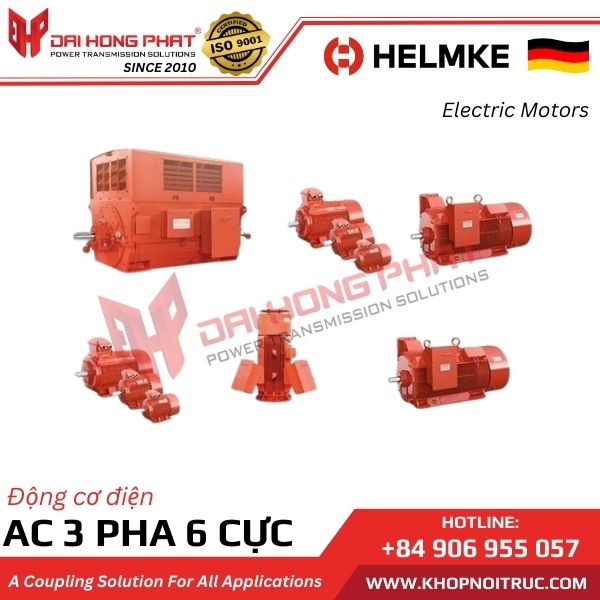 ĐỘNG CƠ ĐIỆN HELMKE 3 PHA 6 CỰC 1000 RPM HIỆU SUẤT CAO IE3