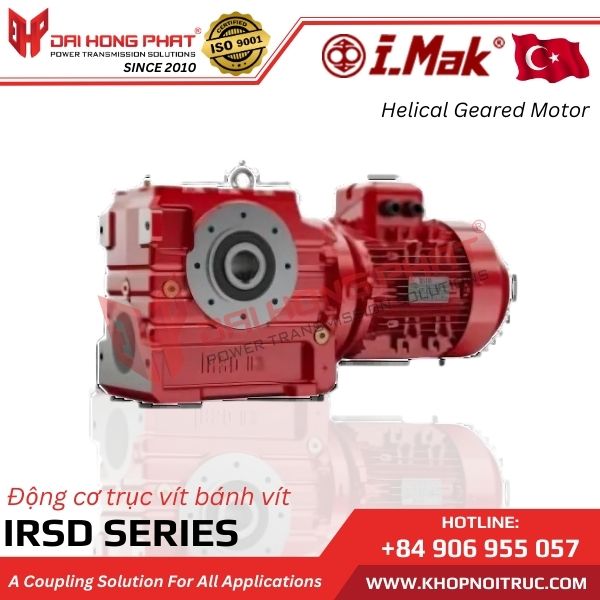 ĐỘNG CƠ TRỤC VÍT BÁNH VÍT I.MAK IRSD SERIES