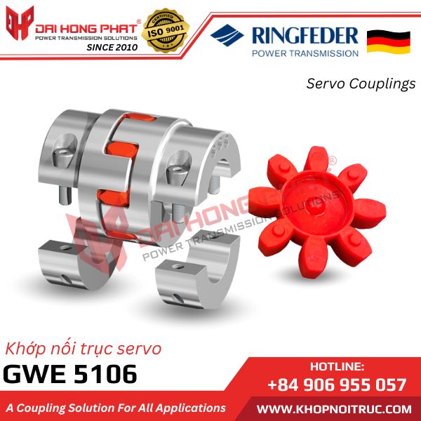 KHỚP NỐI ĐỘNG CƠ SERVO RINGFEDER GWE 5106