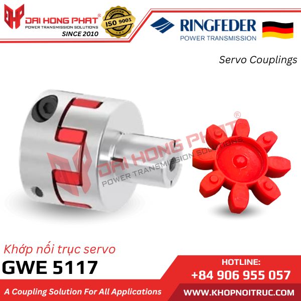 KHỚP NỐI ĐỘNG CƠ SERVO RINGFEDER GWE 5117