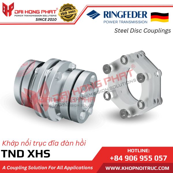 TORSIONALLY RIGID DISC COUPLINGS WITH KEYLESS CLAMP SERIES XHS