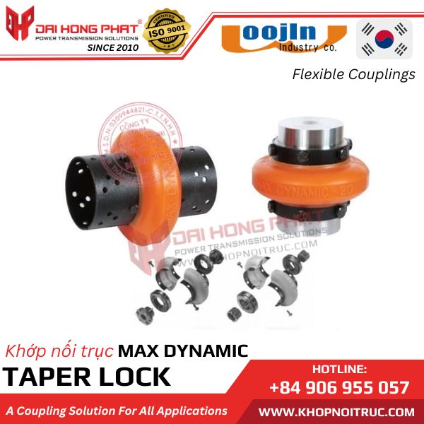 KHỚP NỐI TRỤC MAX DYNAMIC VỚI TAPER-LOCK