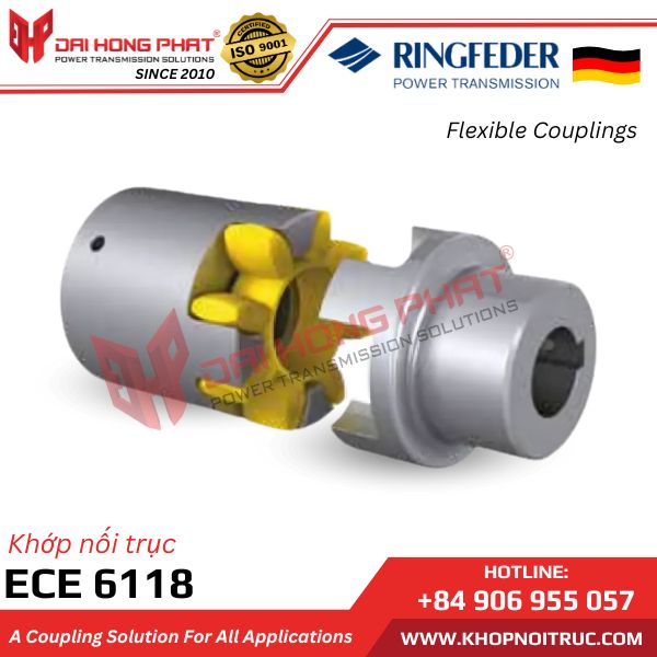 KHỚP NỐI TRỤC VỎ NHÔM RINGFEDER ECE 6118