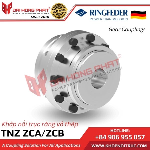 KHỚP NỐI RĂNG RINGFEDER TNZ ZCA / ZCB - GEAR COUPLINGS