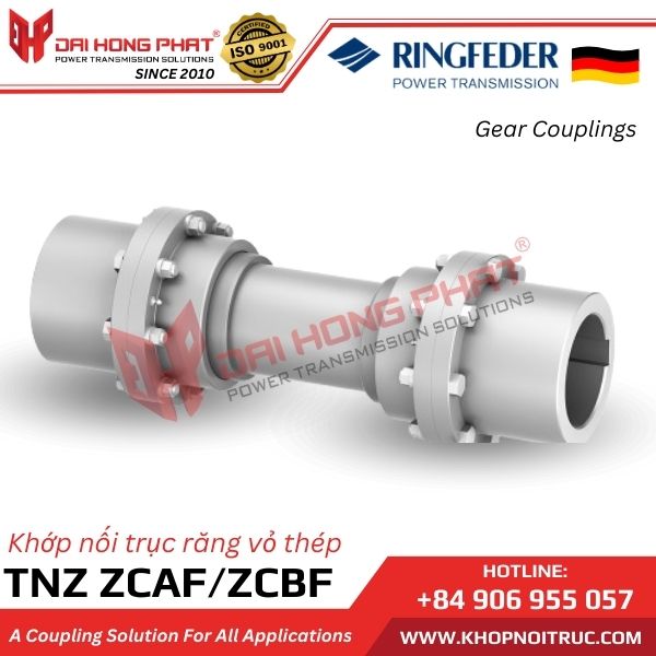 KHỚP NỐI RĂNG RINGFEDER TNZ  ZCAF / ZCBF