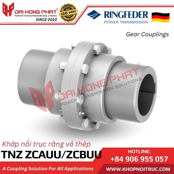 KHỚP NỐI RĂNG RINGFEDER TNZ ZCAUU/ZCBUU - GEAR COUPLINGS