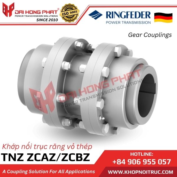 KHỚP NỐI RĂNG RINGFEDER TNZ ZCAZ / ZCBZ