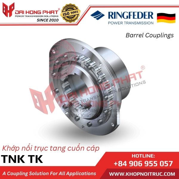 KHỚP NỐI TANG TRỐNG CUỐN CÁP RINGFEDER TNK TK