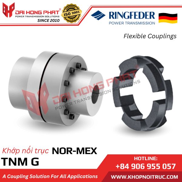 KHỚP NỐI TRỤC RINGFEDER TNM NOR-MEX G - JAW COUPLINGS