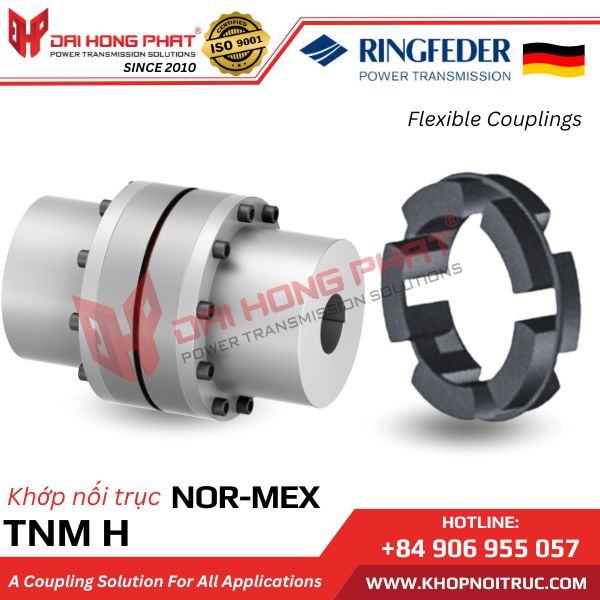 KHỚP NỐI TRỤC RINGFEDER TNM NOR-MEX H - JAW COUPLINGS