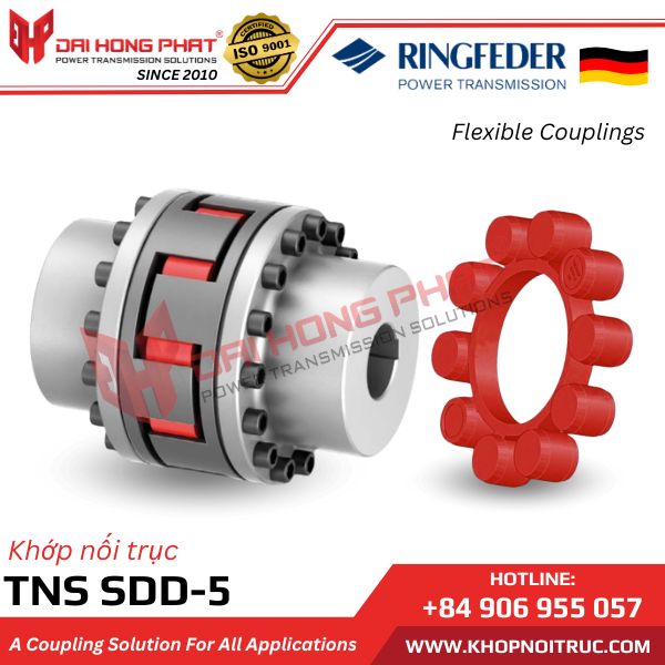 KHỚP NỐI TRỤC RINGFEDER TNS SDD-5  – JAW COUPLINGS