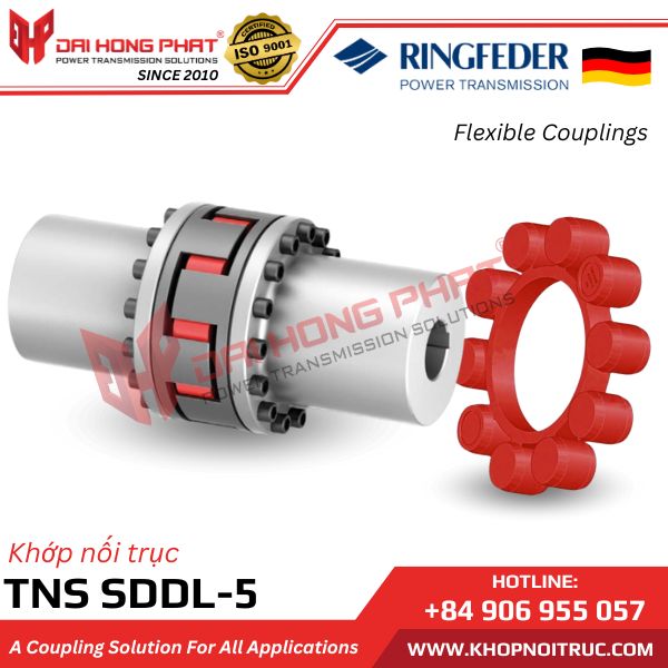 RINGFEDER TNS SDDL-5 (REMOVABLE CLAW RINGS, LONG HUBS)