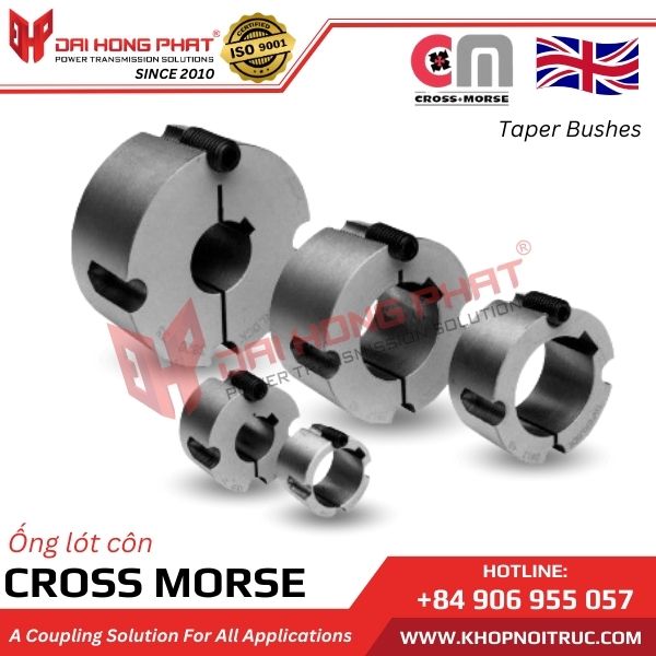 PULLEY TAPER BUSHES CROSS MORSE