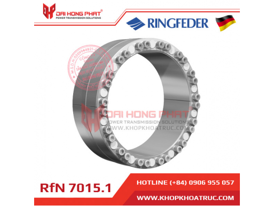 Khớp khóa trục Ringfeder RfN 7015.1 dùng cho pulleys băng tải