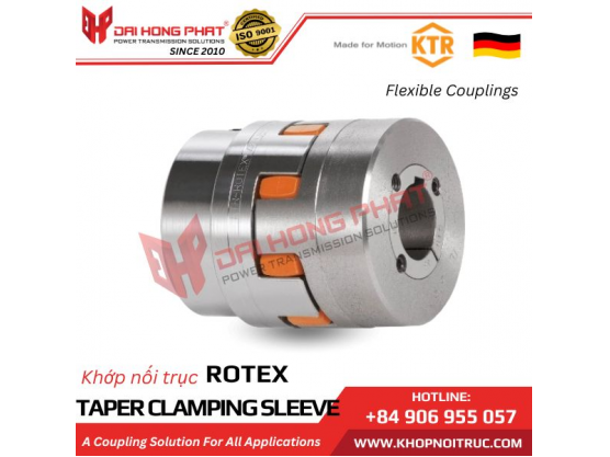 KHỚP NỐI TRỤC KTR ROTEX CÓ ỐNG LÓT KẸP CÔN