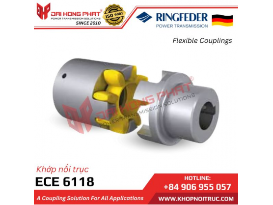 KHỚP NỐI TRỤC VỎ NHÔM RINGFEDER ECE 6118