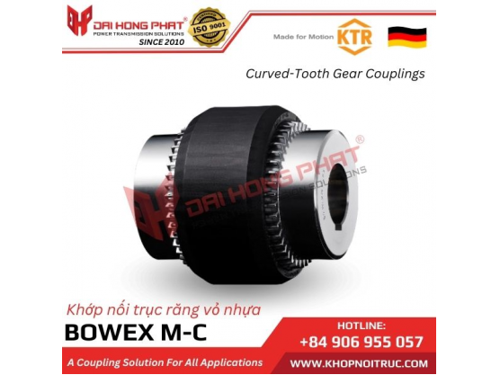 Khớp nối răng vỏ nhựa KTR Bowex  MC