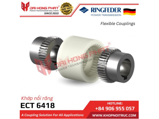 Khớp nối răng vỏ nhựa Ringfeder ECT 6418