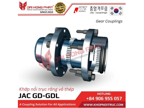 KHỚP NỐI RĂNG VỎ THÉP JAC GD - GDL