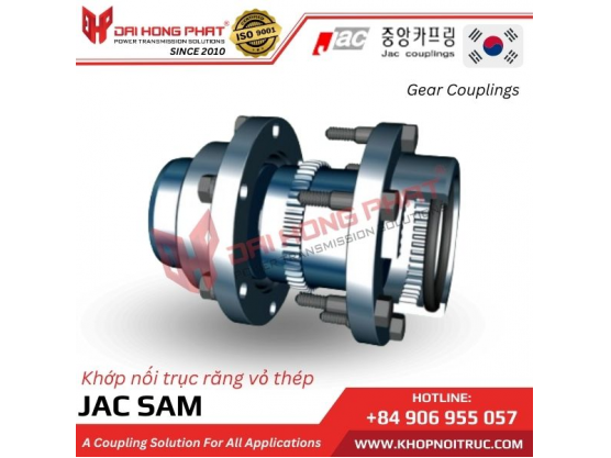 KHỚP NỐI RĂNG VỎ THÉP JAC SAM