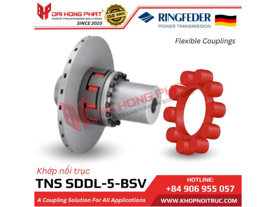 Ringfeder TNS SDDL-5-BSV (REMOVABLE CLAW RINGS, INTERNALLY VENTILATED BRAKE DISK, LONG HUB)