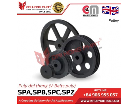 V-Belt Pulleys SPA, SPB, SPC, SPZ Cross Morse